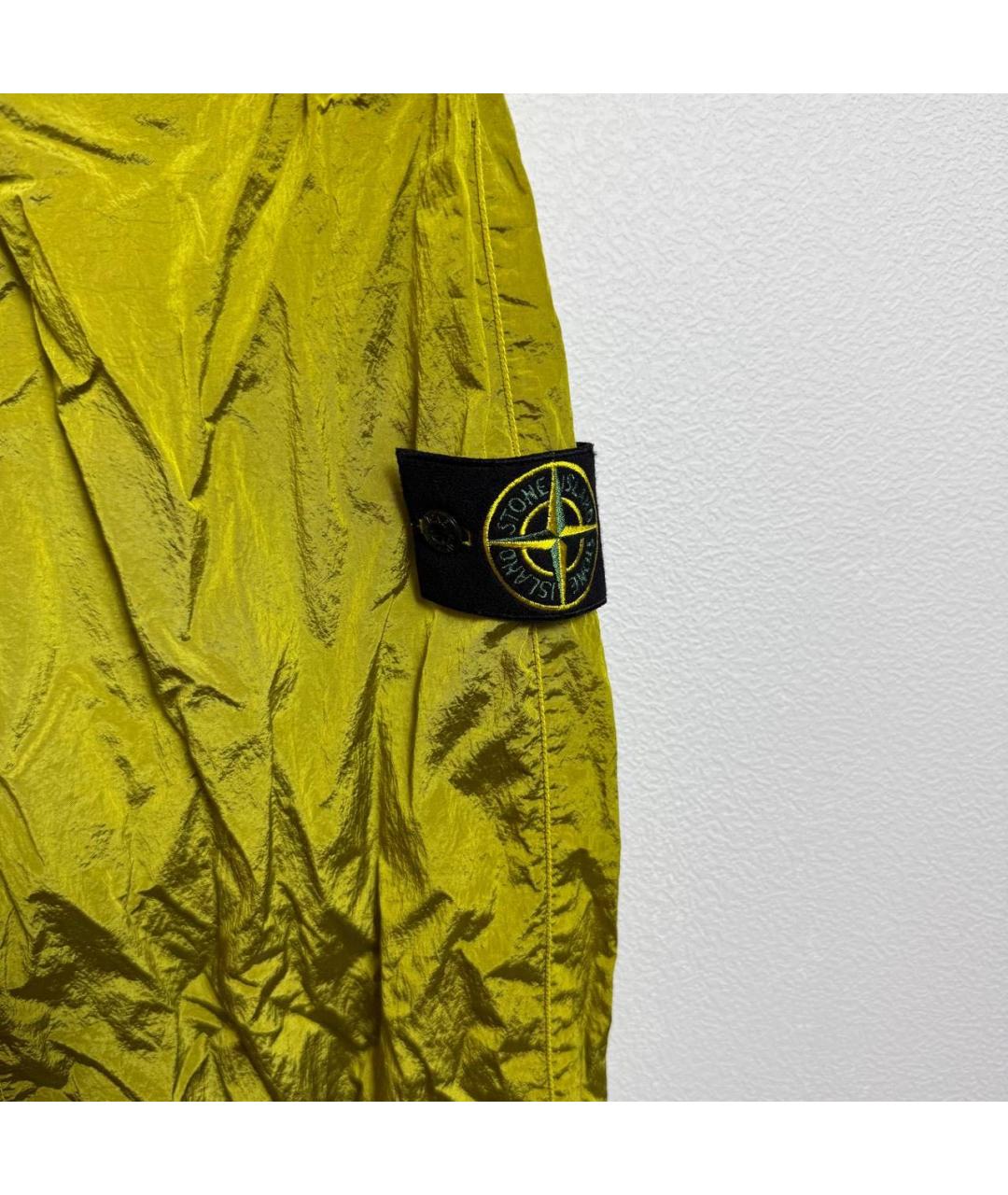 STONE ISLAND Желтые повседневные брюки, фото 3