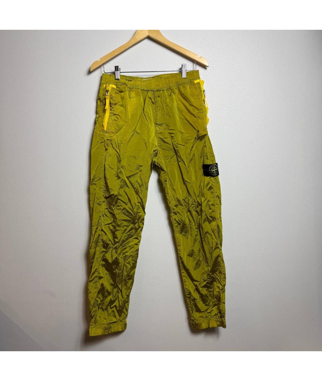 STONE ISLAND Желтые повседневные брюки, фото 6