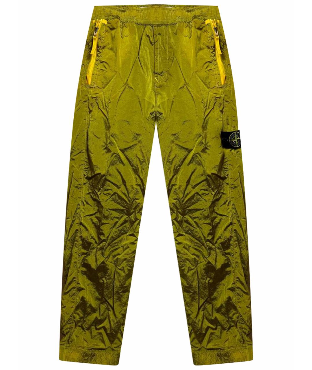 STONE ISLAND Желтые повседневные брюки, фото 1
