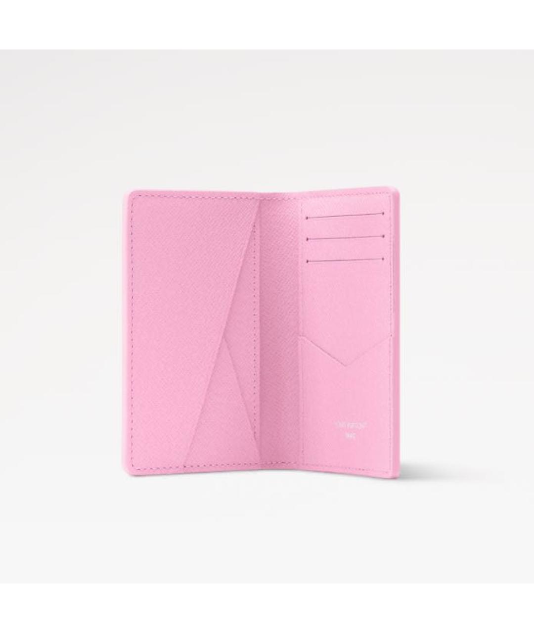 LOUIS VUITTON Розовый кошелек, фото 2