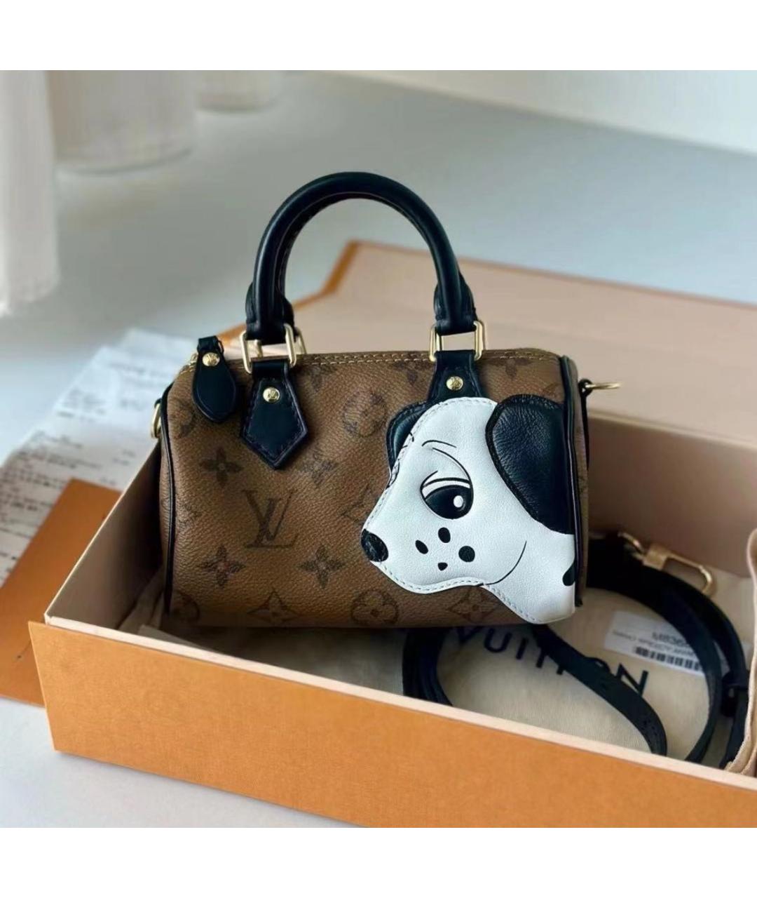 LOUIS VUITTON Коричневая сумка с короткими ручками, фото 2