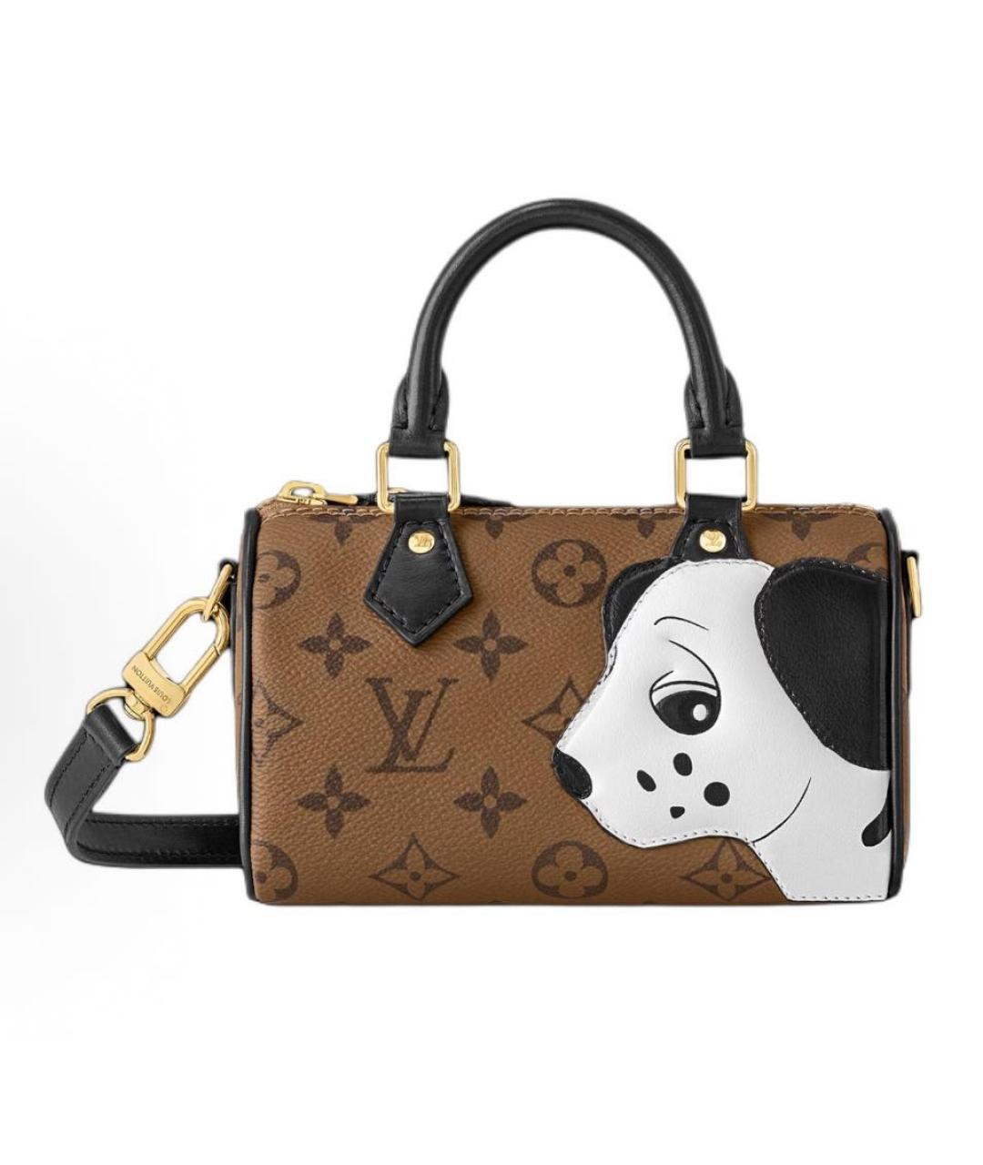 LOUIS VUITTON Коричневая сумка с короткими ручками, фото 4