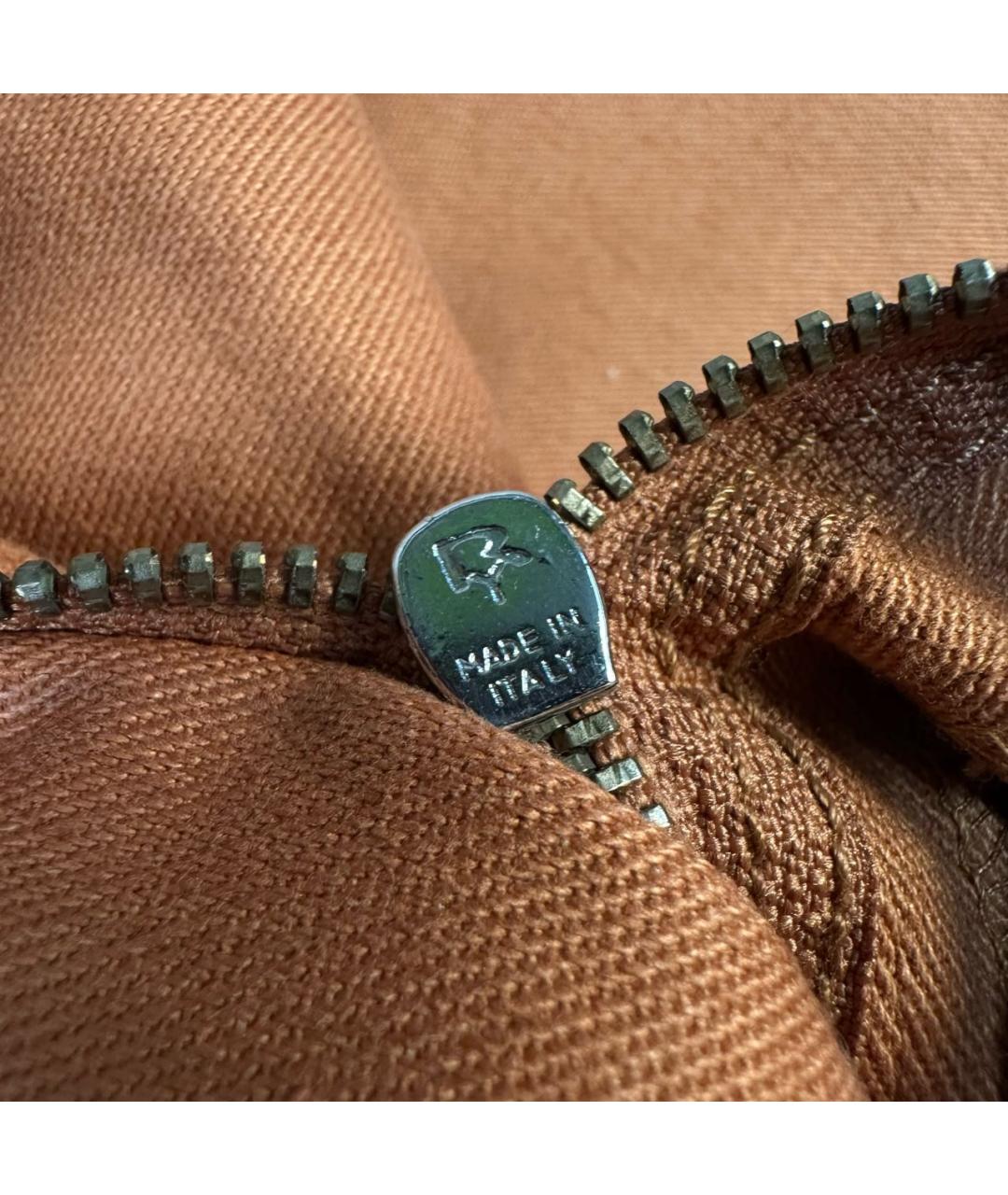 FERRAGAMO Оранжевое хлопко-эластановые прямые джинсы, фото 8