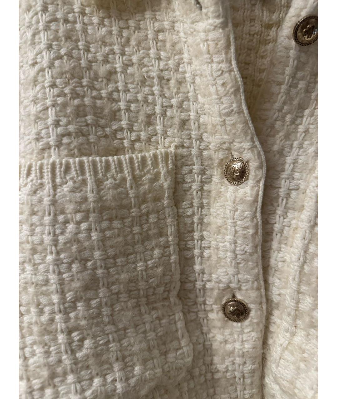 MAJE Белый шерстяной кардиган, фото 3