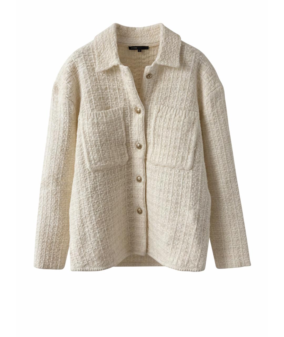 MAJE Белый шерстяной кардиган, фото 1