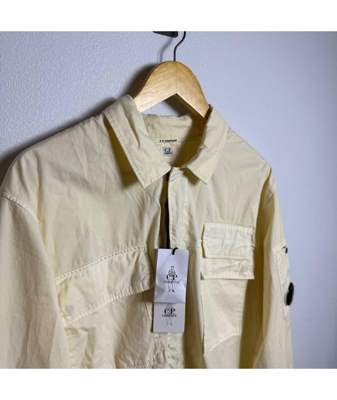 CP COMPANY Бежевая хлопковая кэжуал рубашка, фото 3