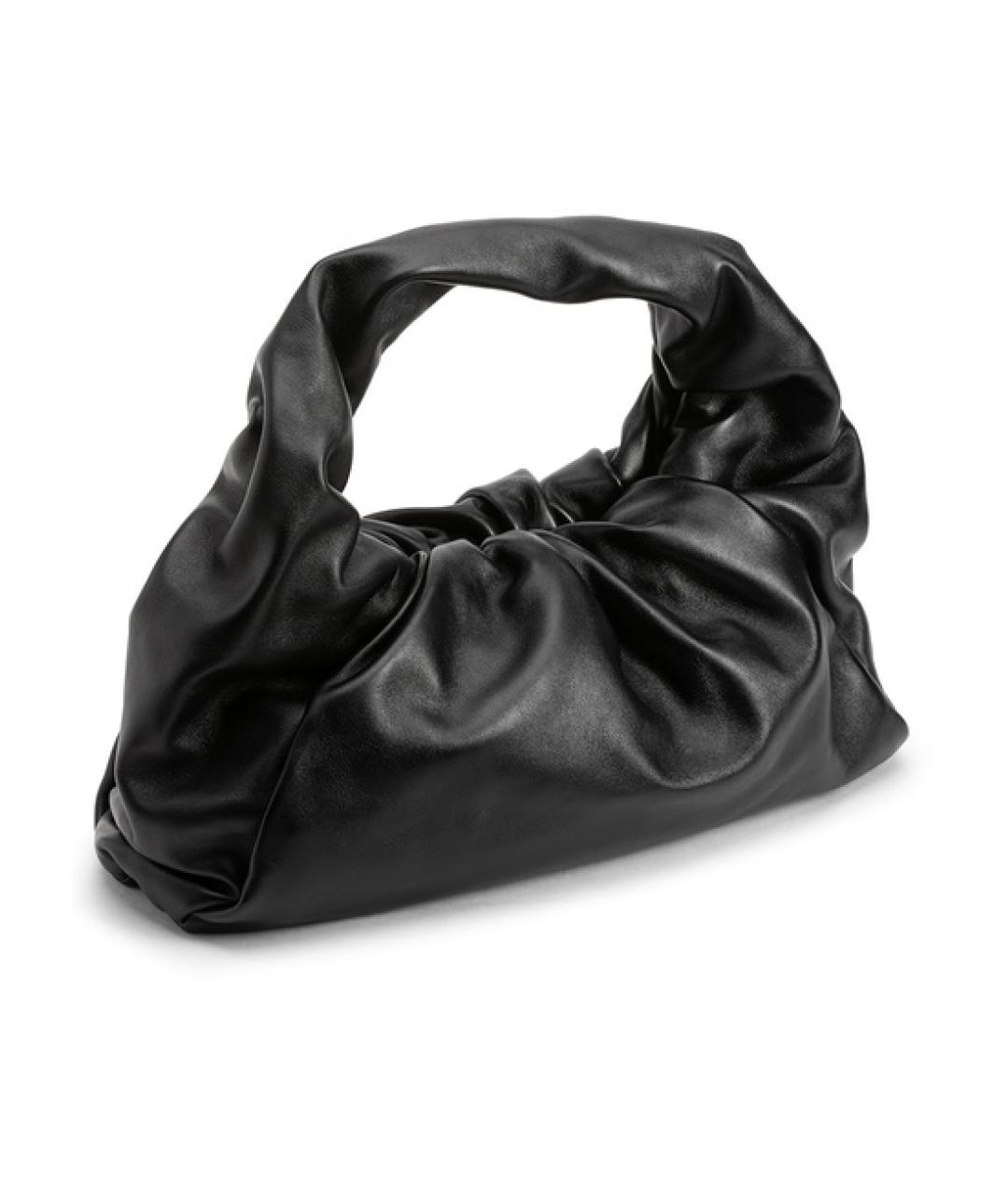 BOTTEGA VENETA Черная кожаная сумка с короткими ручками, фото 2