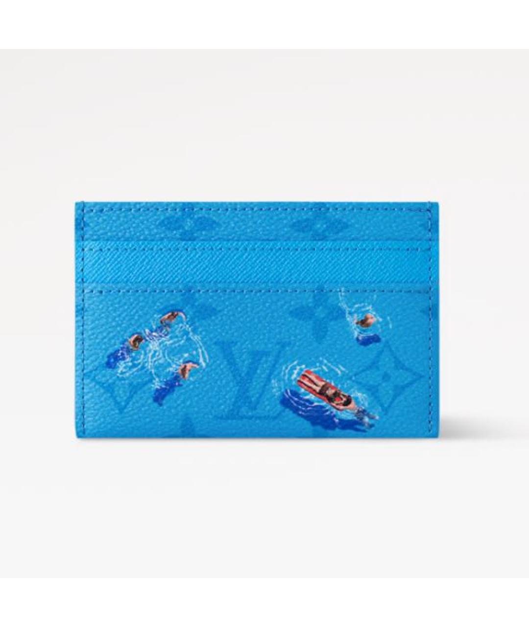 LOUIS VUITTON Голубой кардхолдер, фото 4