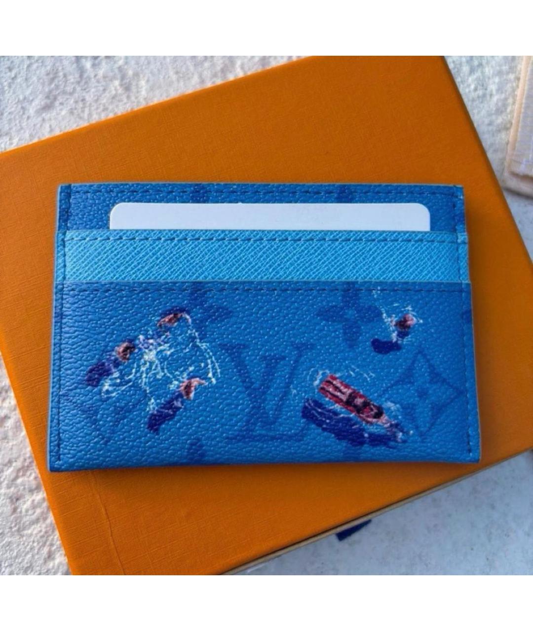 LOUIS VUITTON Голубой кардхолдер, фото 3