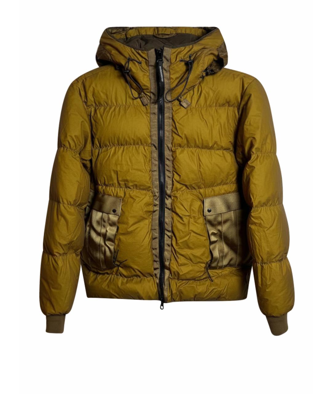 CP COMPANY Горчичный полиэстеровый пуховик, фото 1