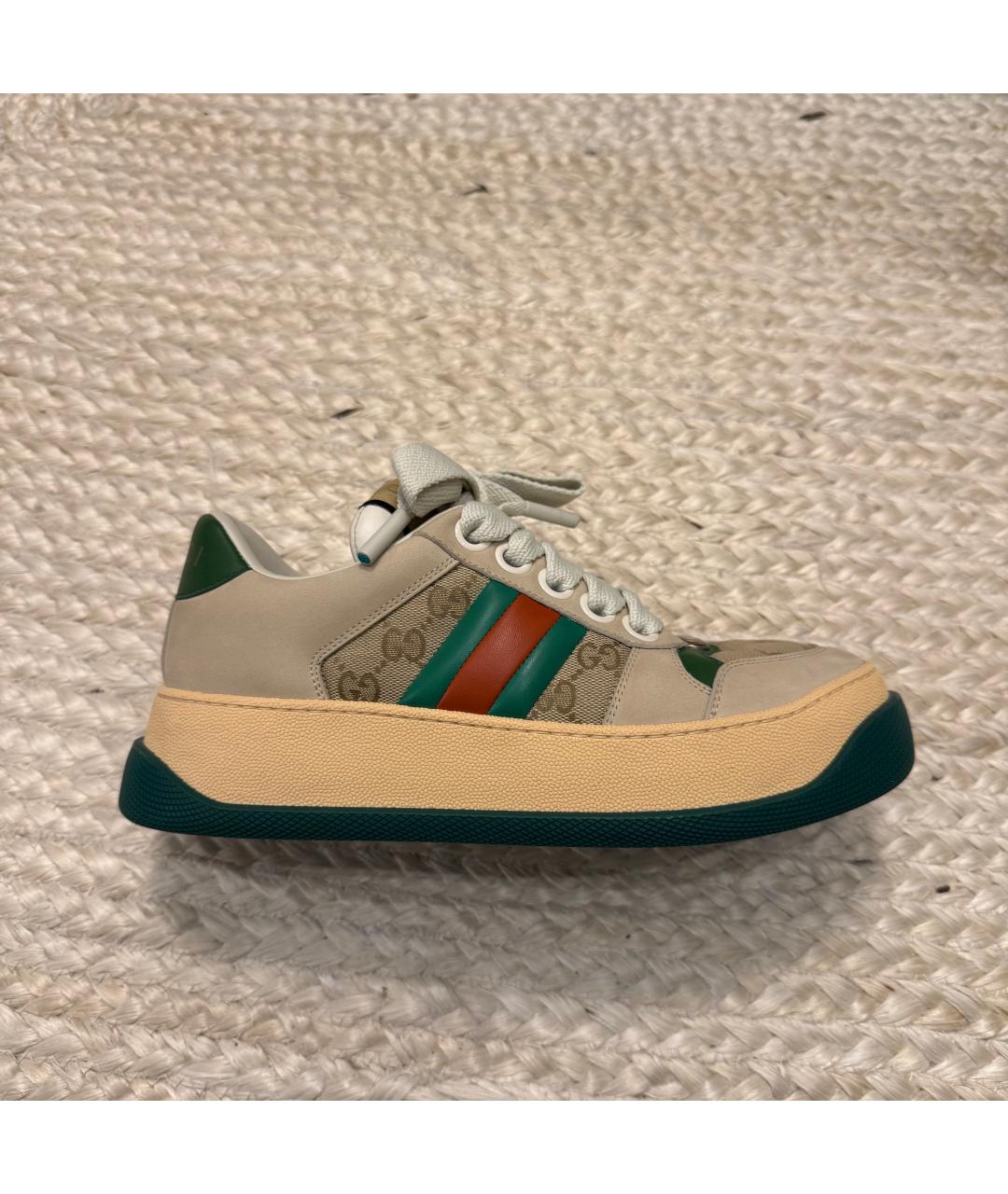 GUCCI Бежевые кроссовки, фото 6