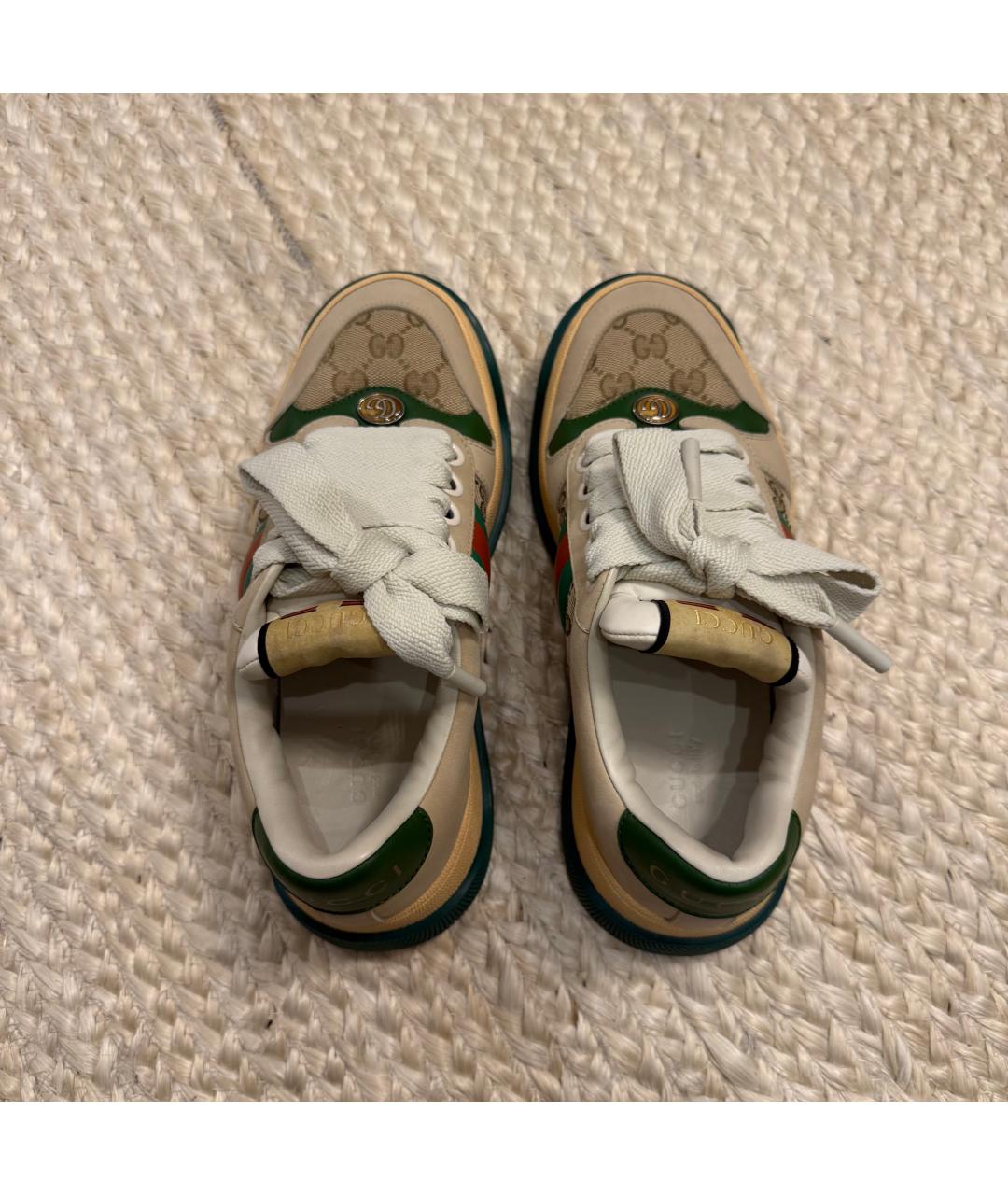 GUCCI Бежевые кроссовки, фото 5