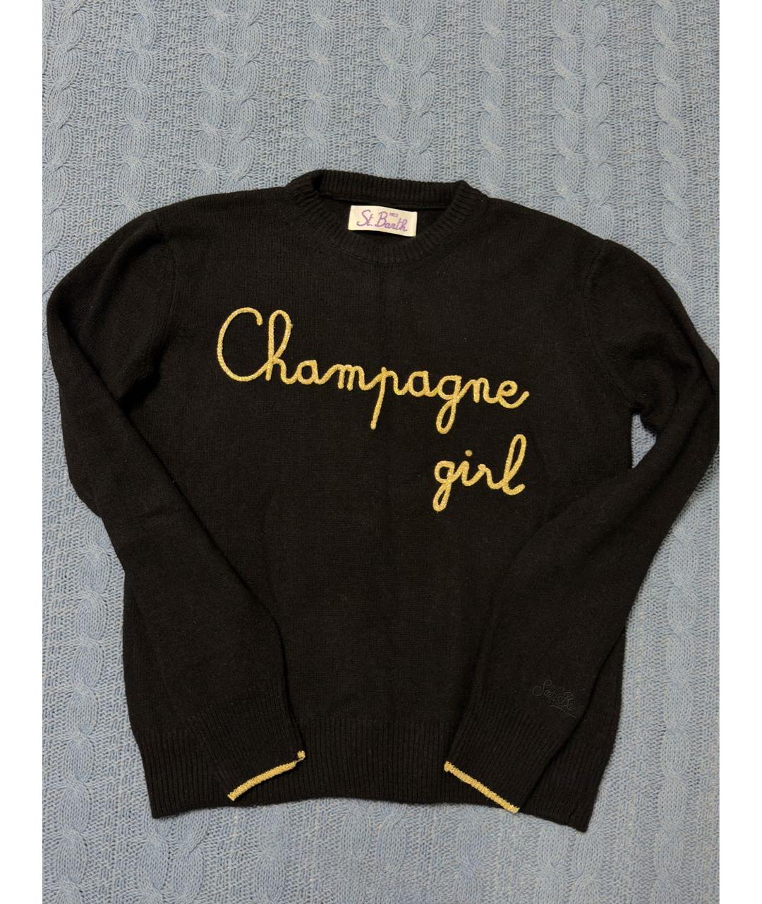 MC2 SAINT BARTH Черный шерстяной джемпер / свитер, фото 8