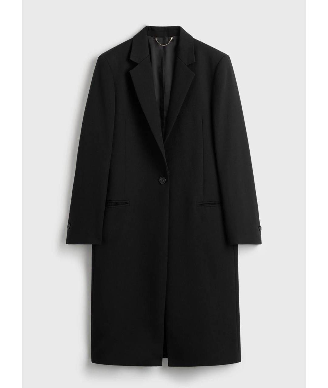 TOTEME Черное шерстяное пальто, фото 5