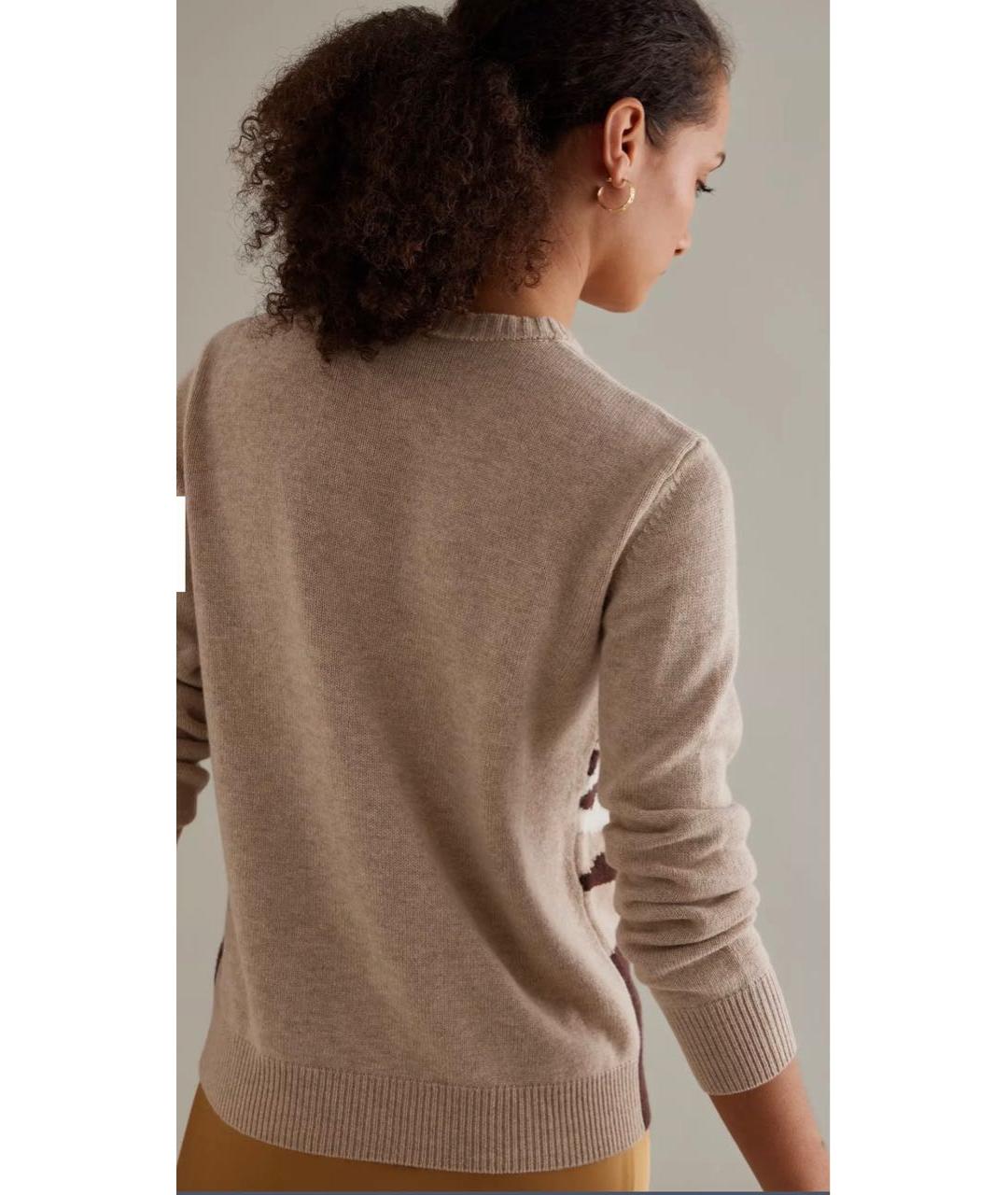 MC2 SAINT BARTH Бежевый шерстяной джемпер / свитер, фото 2