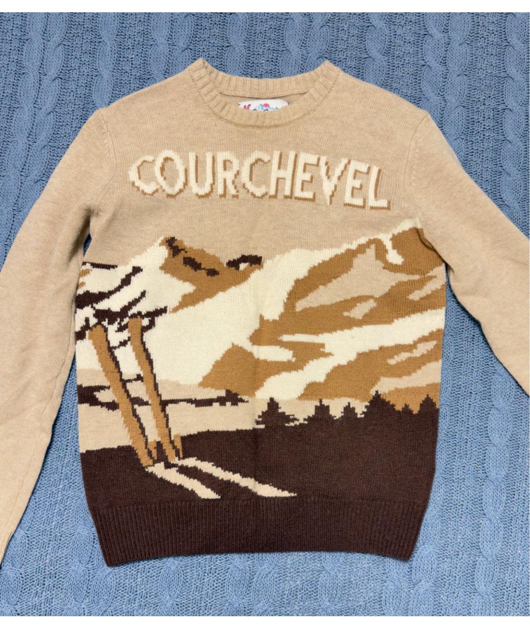 MC2 SAINT BARTH Бежевый шерстяной джемпер / свитер, фото 7