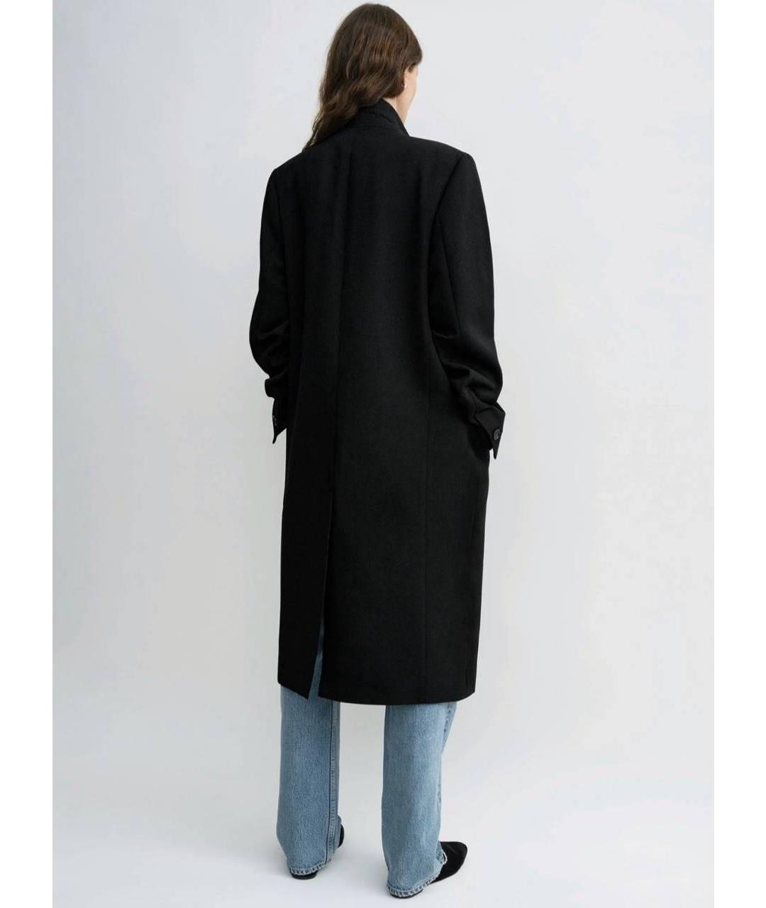 TOTEME Черное шерстяное пальто, фото 3