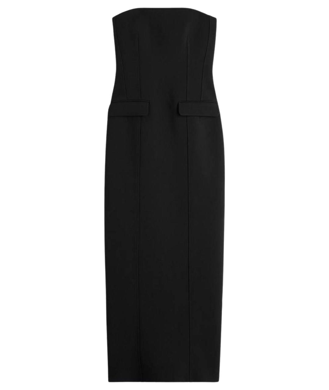 TOTEME Черное хлопковое коктейльное платье, фото 1