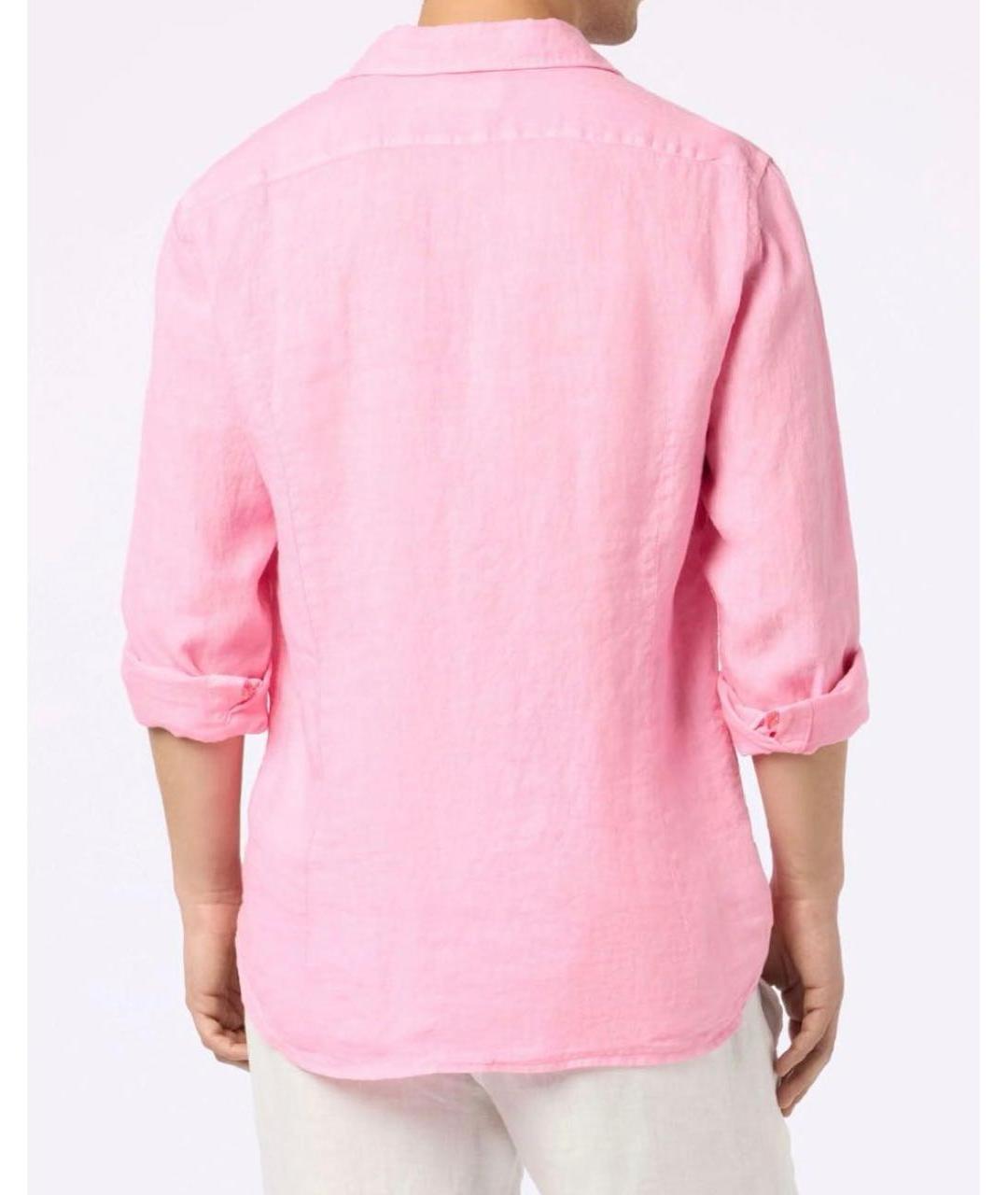 MC2 SAINT BARTH Розовая льняная кэжуал рубашка, фото 2