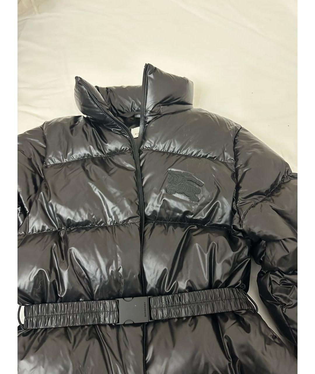 BURBERRY Черная полиамидовая куртка, фото 2