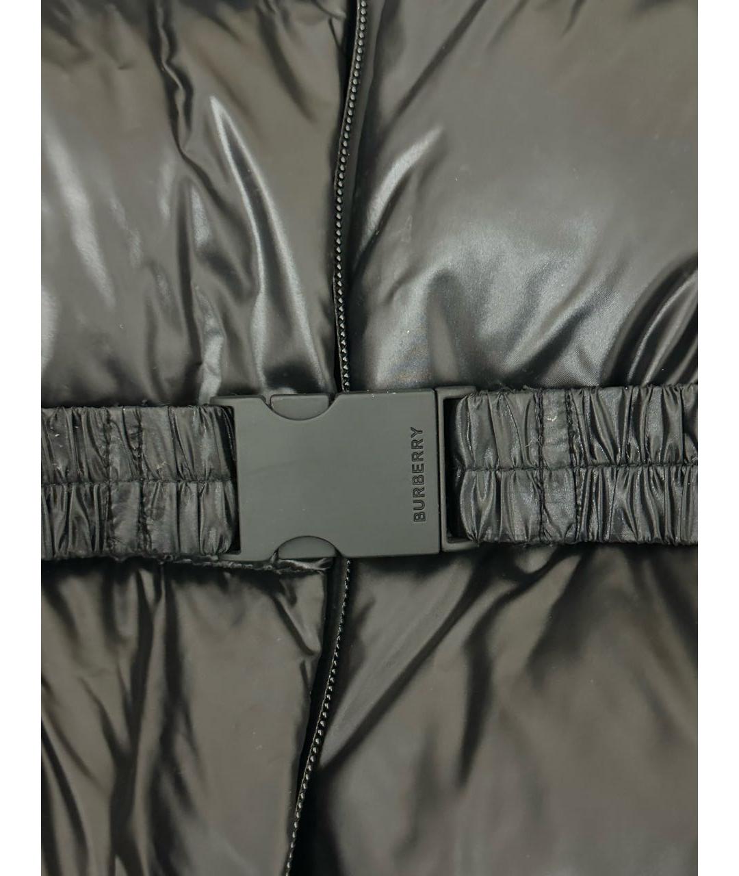 BURBERRY Черная полиамидовая куртка, фото 6