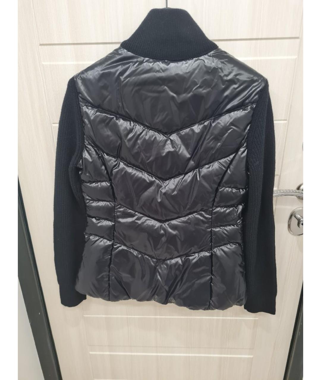 MONCLER Черный полиамидовый пуховик, фото 3