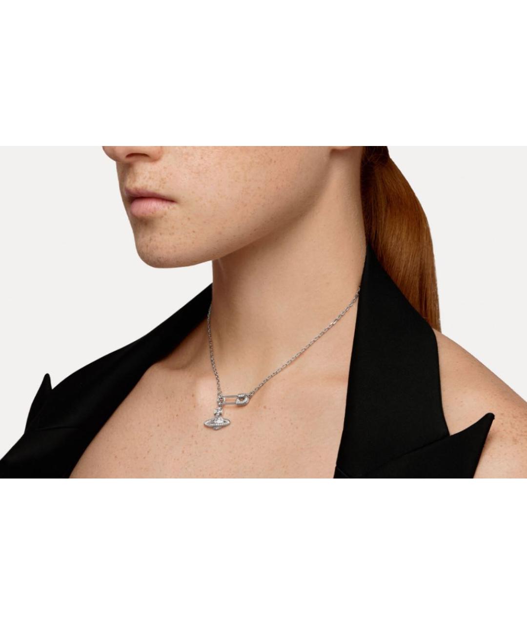 VIVIENNE WESTWOOD Серебряная металлическая подвеска, фото 3