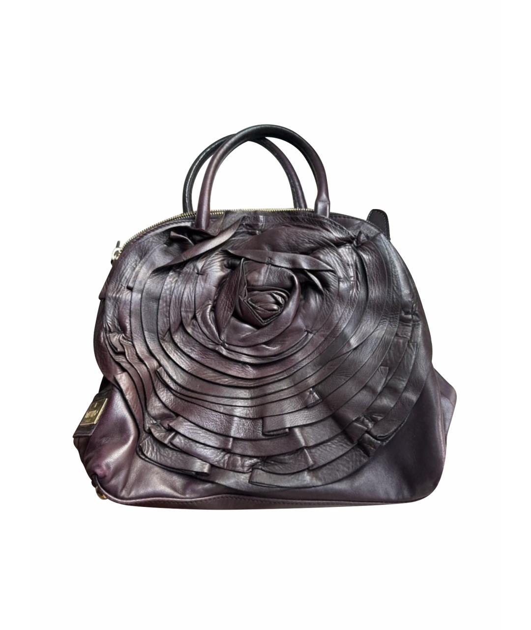 VALENTINO Фиолетовая кожаная сумка через плечо, фото 1