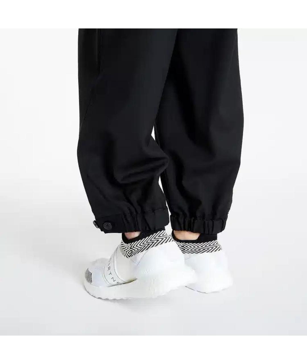 Y-3 Темно-синие шерстяные брюки широкие, фото 7