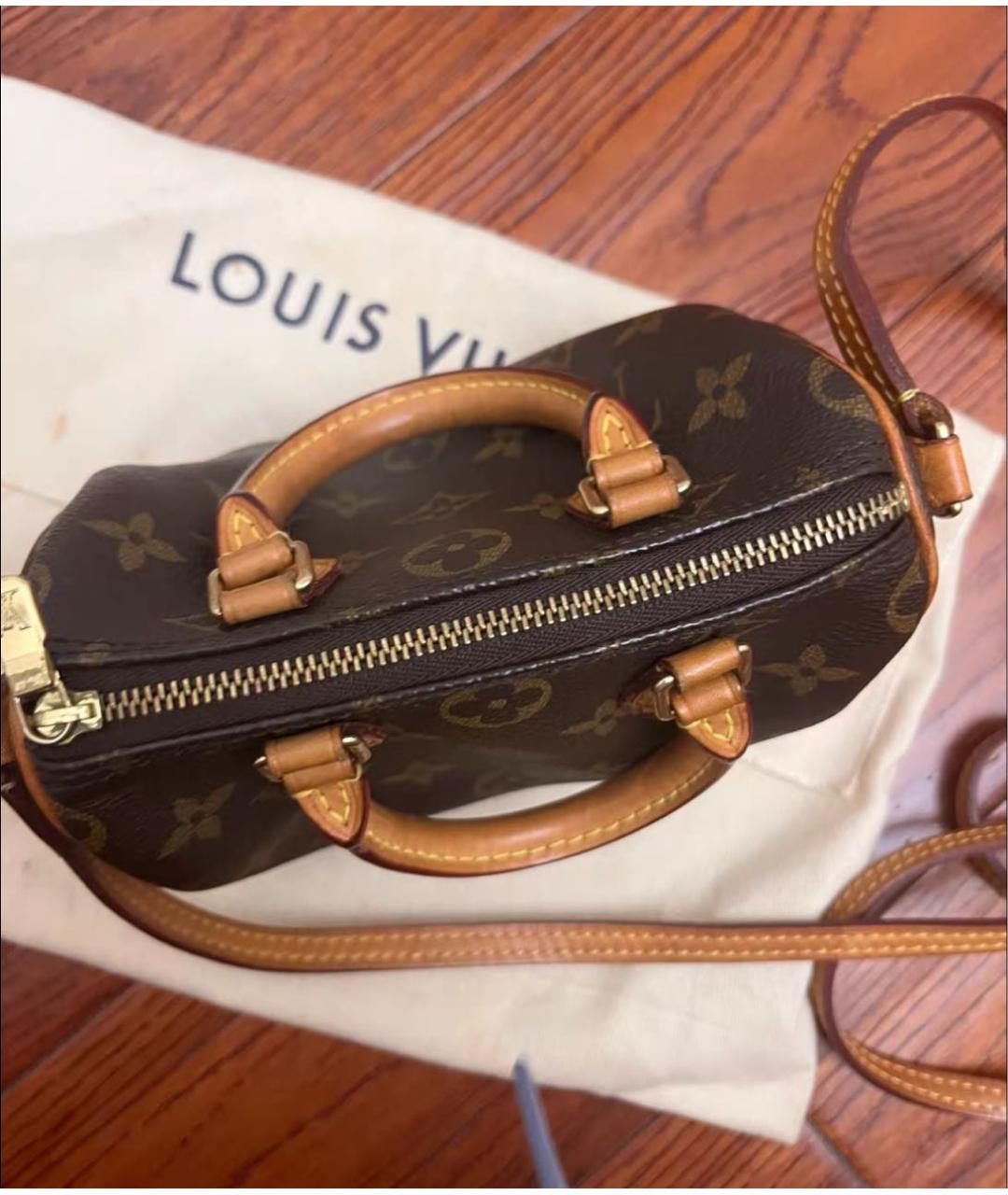 LOUIS VUITTON Коричневая сумка через плечо, фото 4