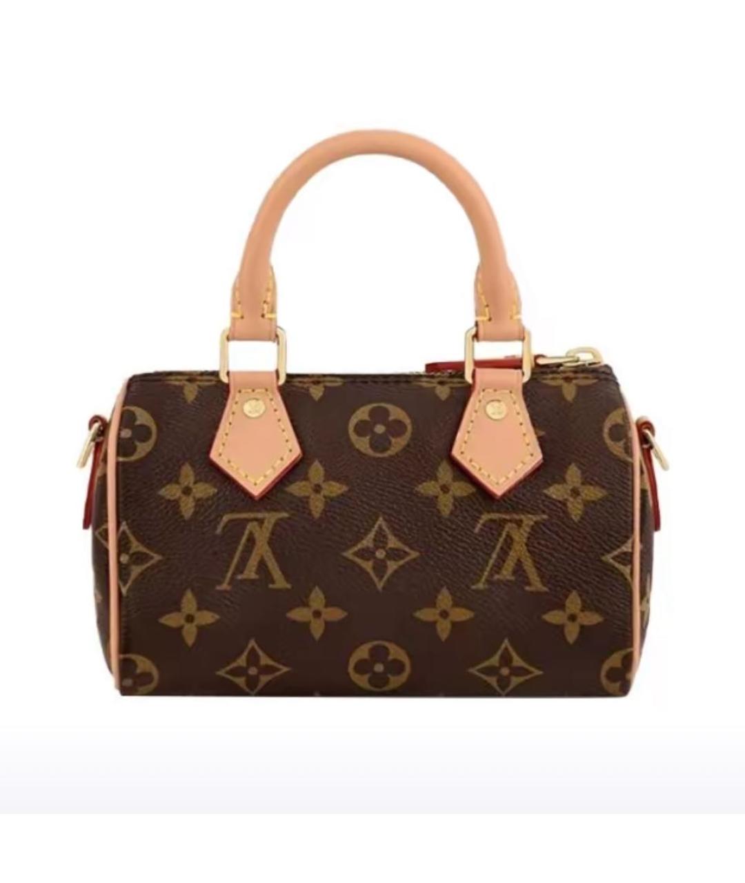 LOUIS VUITTON Коричневая сумка с короткими ручками, фото 8