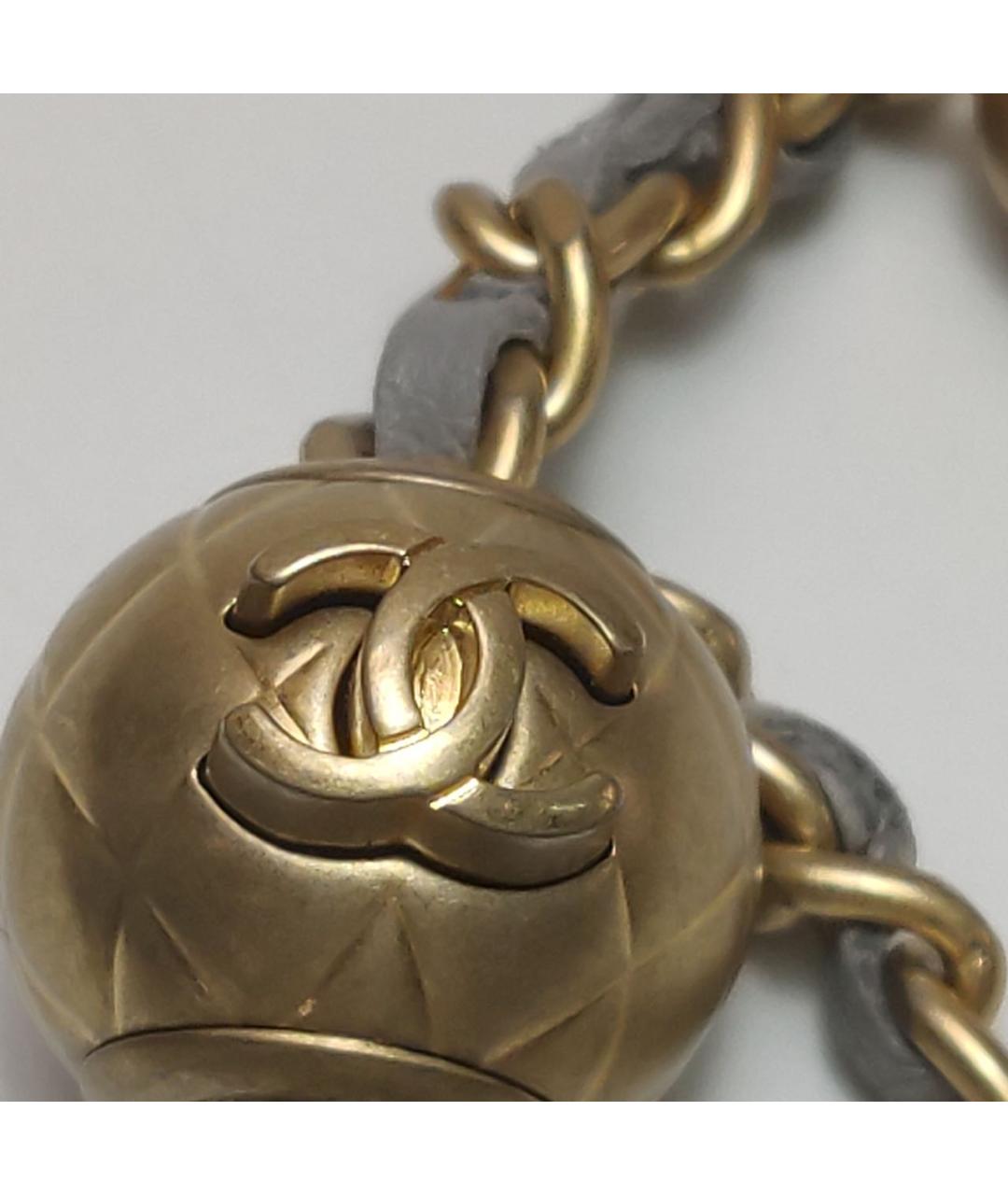 CHANEL Серая кожаная сумка через плечо, фото 7