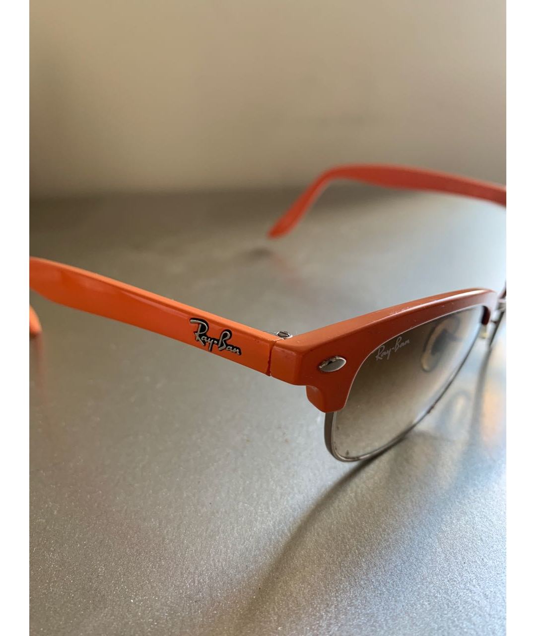 RAY BAN Коралловые солнцезащитные очки, фото 3