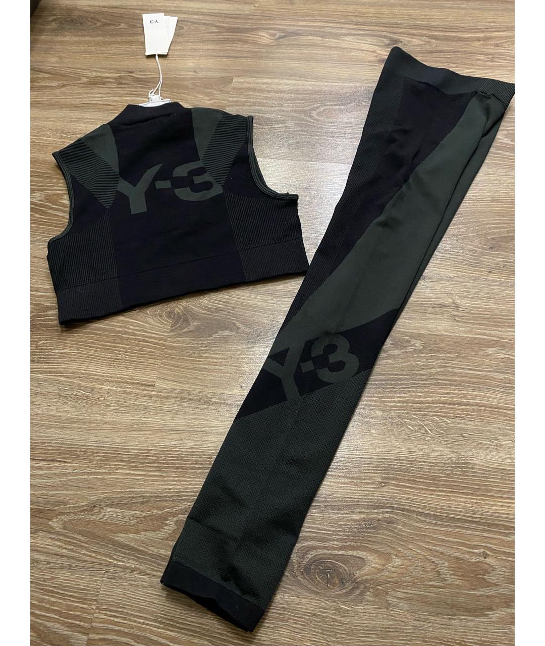 Y-3 Черный полиэстеровый спортивные костюмы, фото 4