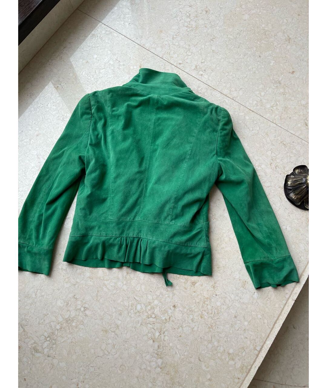 DSQUARED2 Зеленая замшевая куртка, фото 4