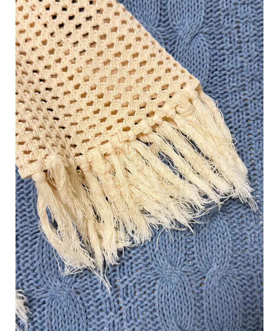 CHRISTIAN DIOR Бежевый хлопковый джемпер / свитер, фото 8