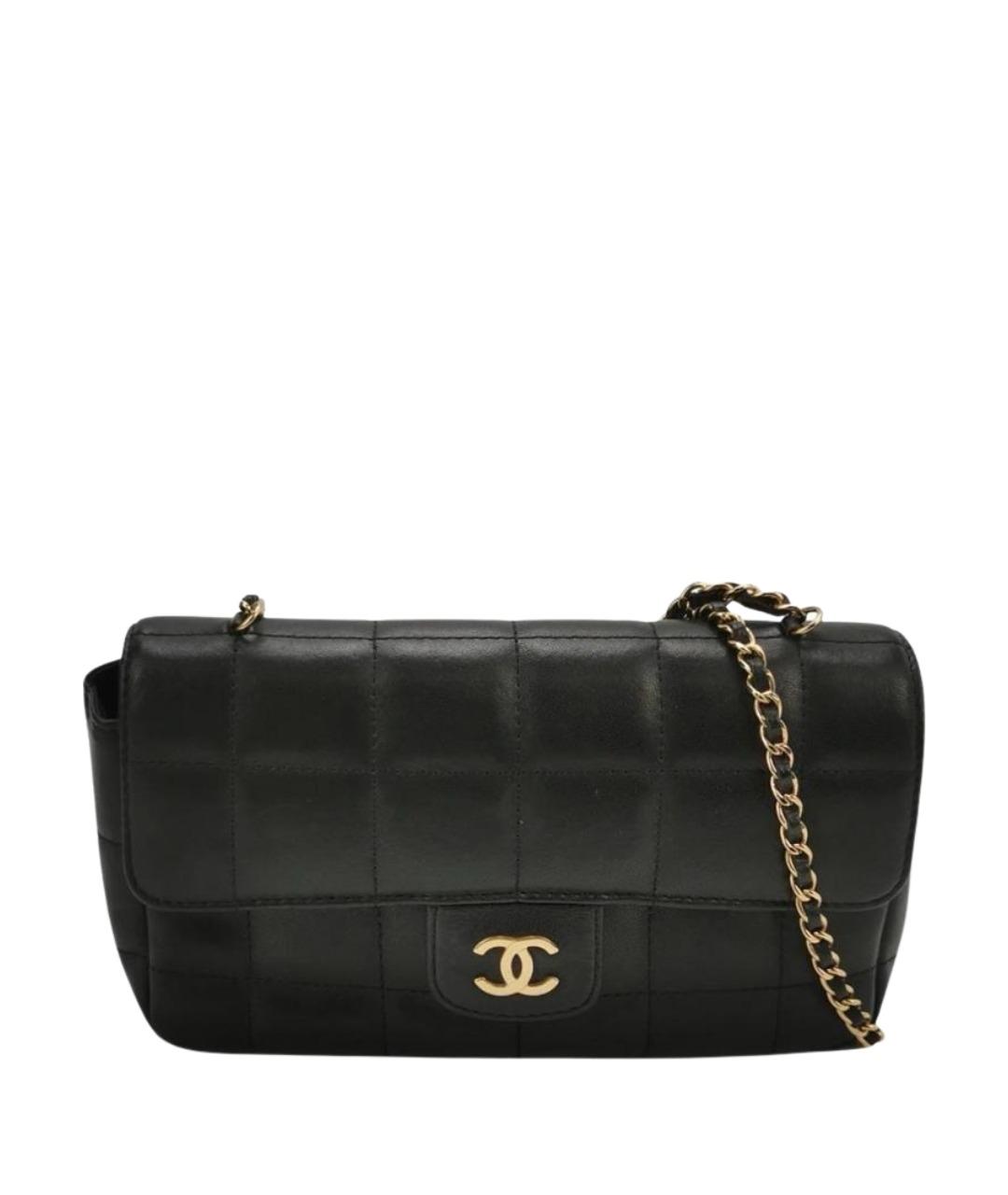 CHANEL Черная кожаная сумка через плечо, фото 1