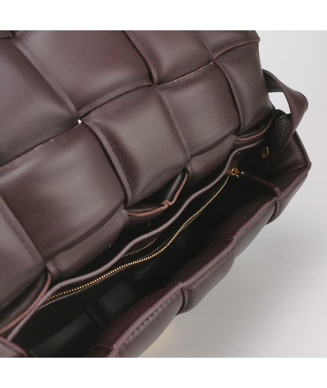 BOTTEGA VENETA Коричневая кожаная сумка через плечо, фото 3