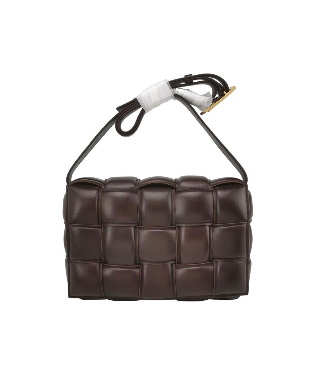 BOTTEGA VENETA Коричневая кожаная сумка через плечо, фото 1