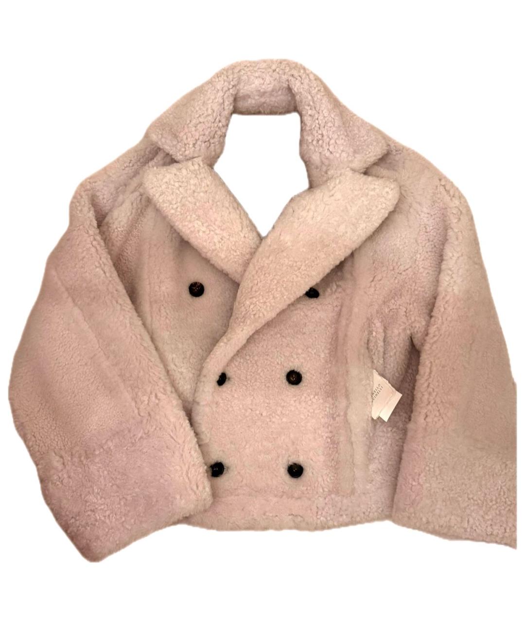 BRUNELLO CUCINELLI Бежевая меховая шуба, фото 3