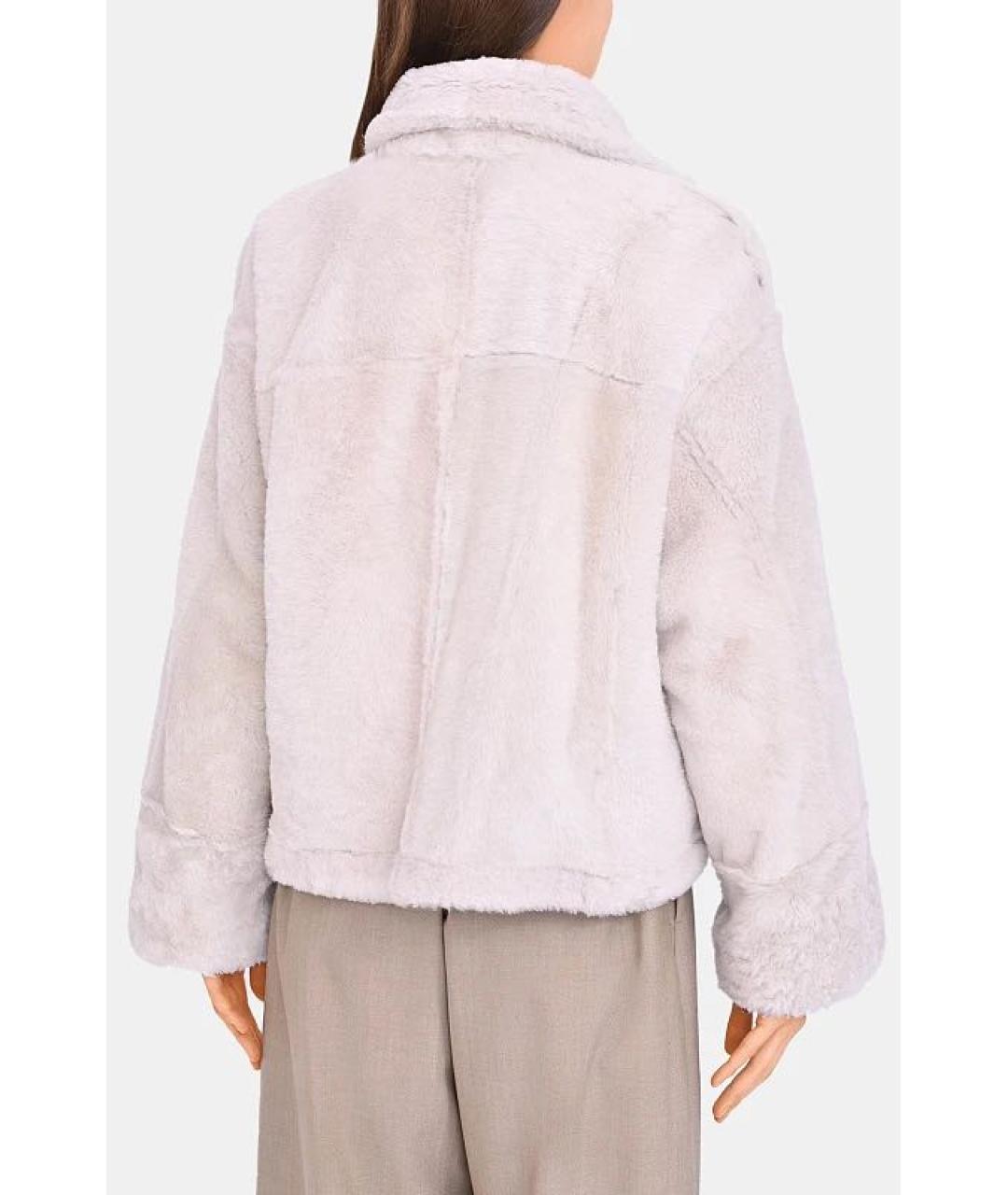 BRUNELLO CUCINELLI Бежевая меховая шуба, фото 6