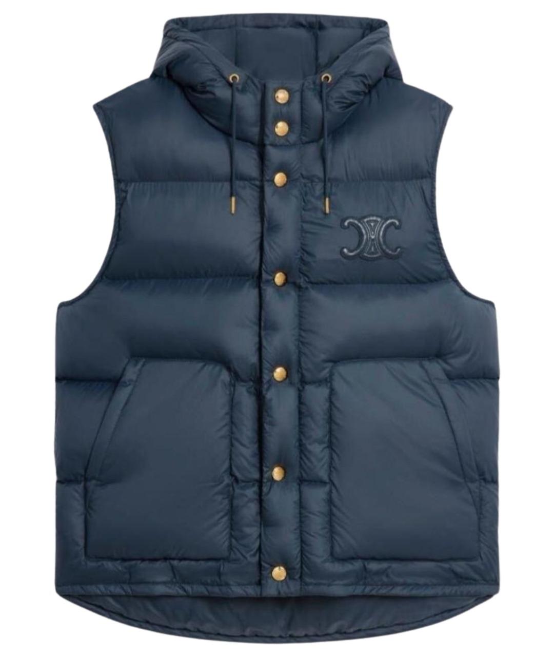 CELINE Темно-синий полиамидовый жилет, фото 1