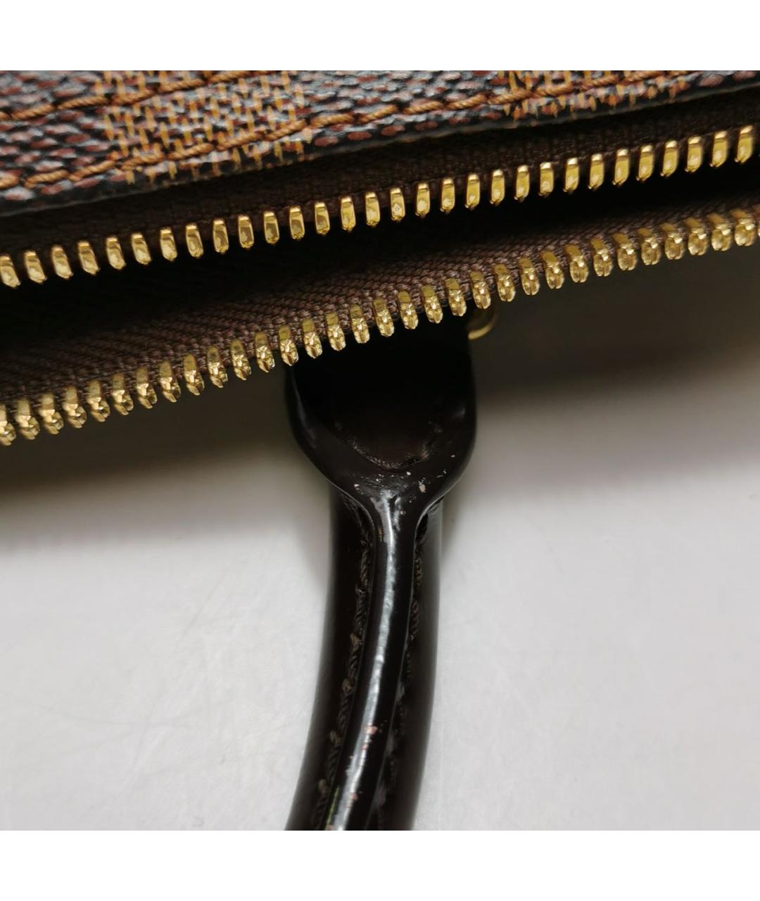 LOUIS VUITTON Коричневая сумка с короткими ручками, фото 4