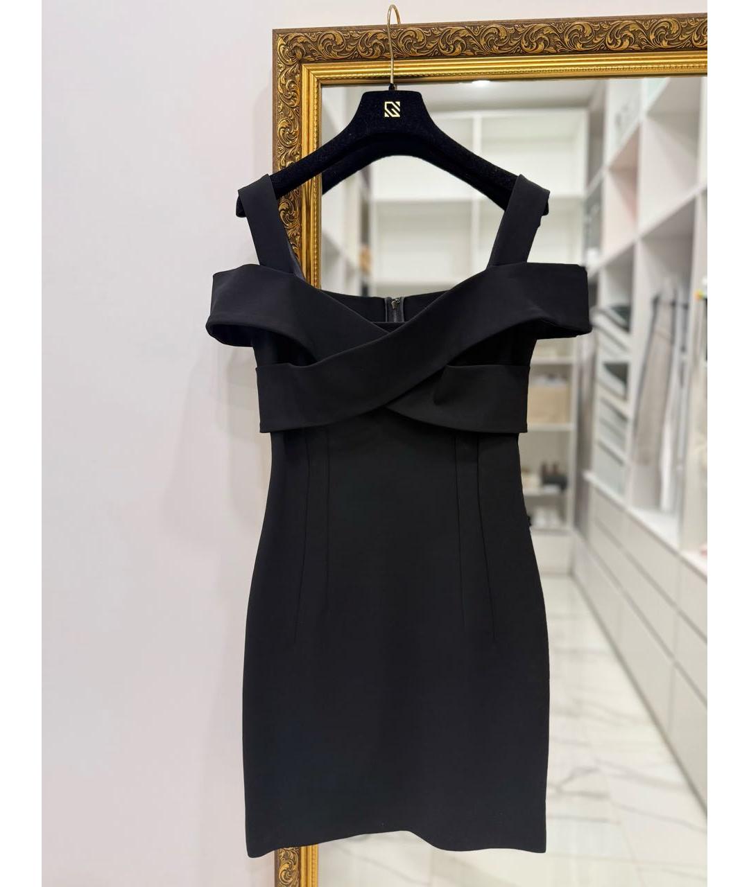 DOLCE&GABBANA Черное вискозное коктейльное платье, фото 2