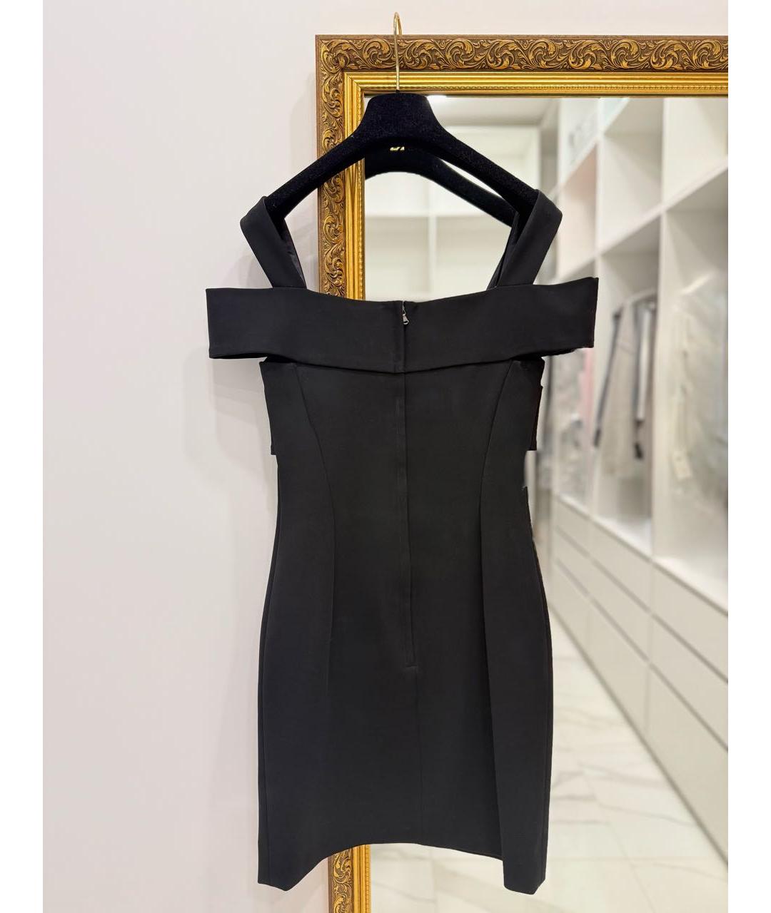 DOLCE&GABBANA Черное вискозное коктейльное платье, фото 6