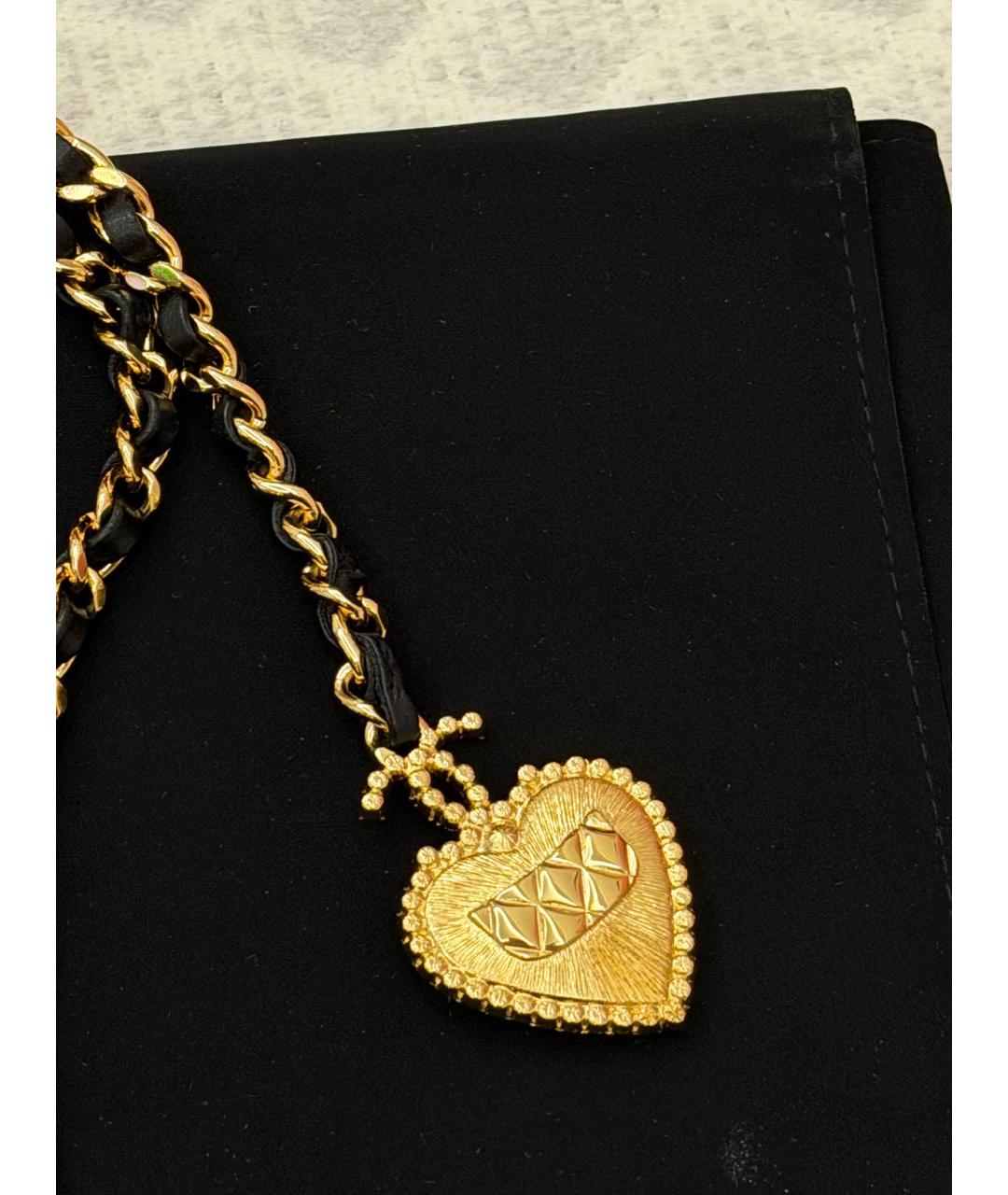 CHANEL Черный кожаный ремень, фото 3