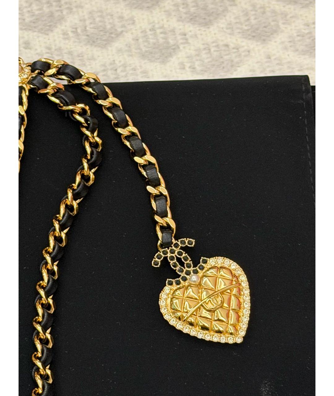 CHANEL Черный кожаный ремень, фото 2