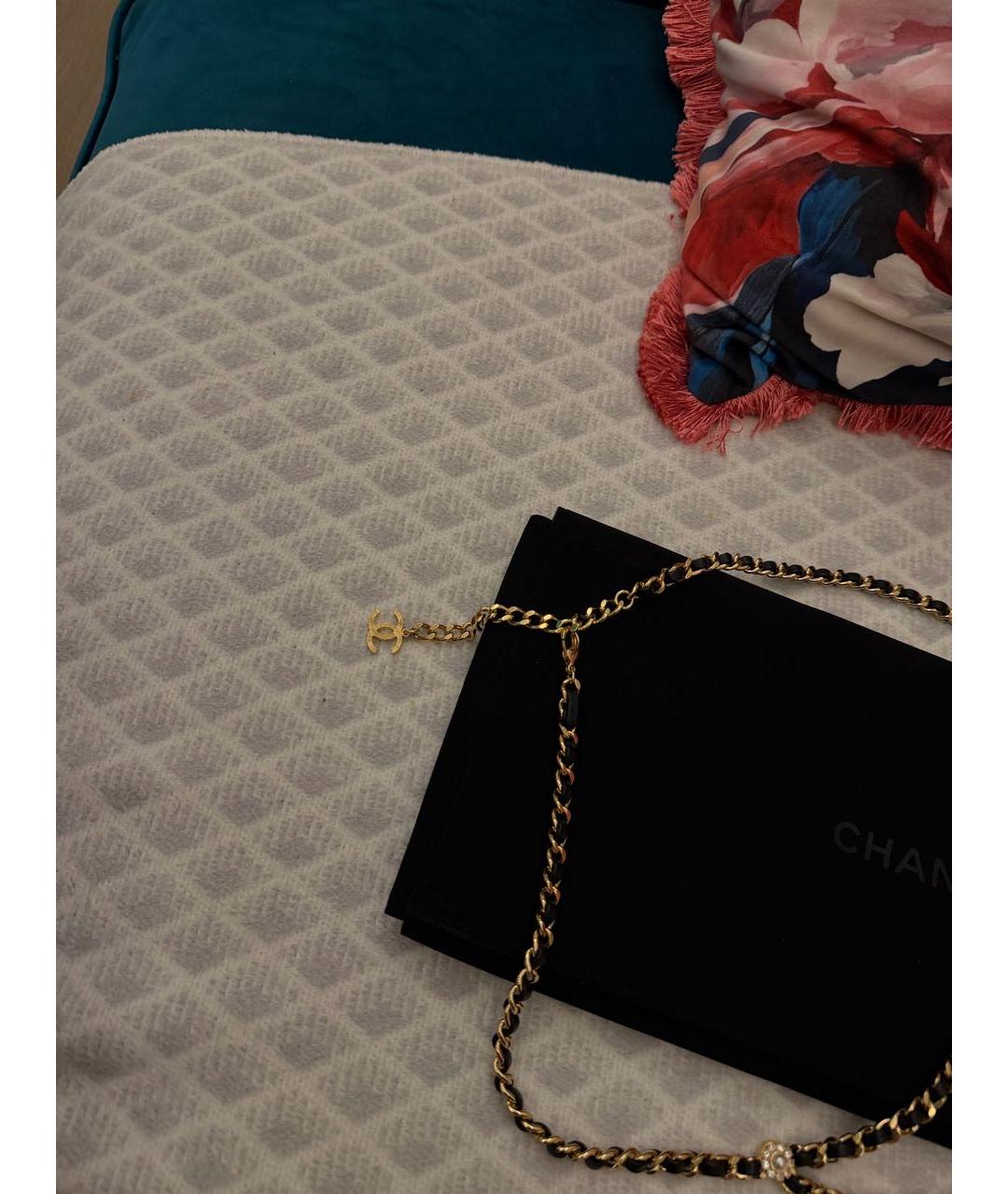 CHANEL Черный кожаный ремень, фото 5