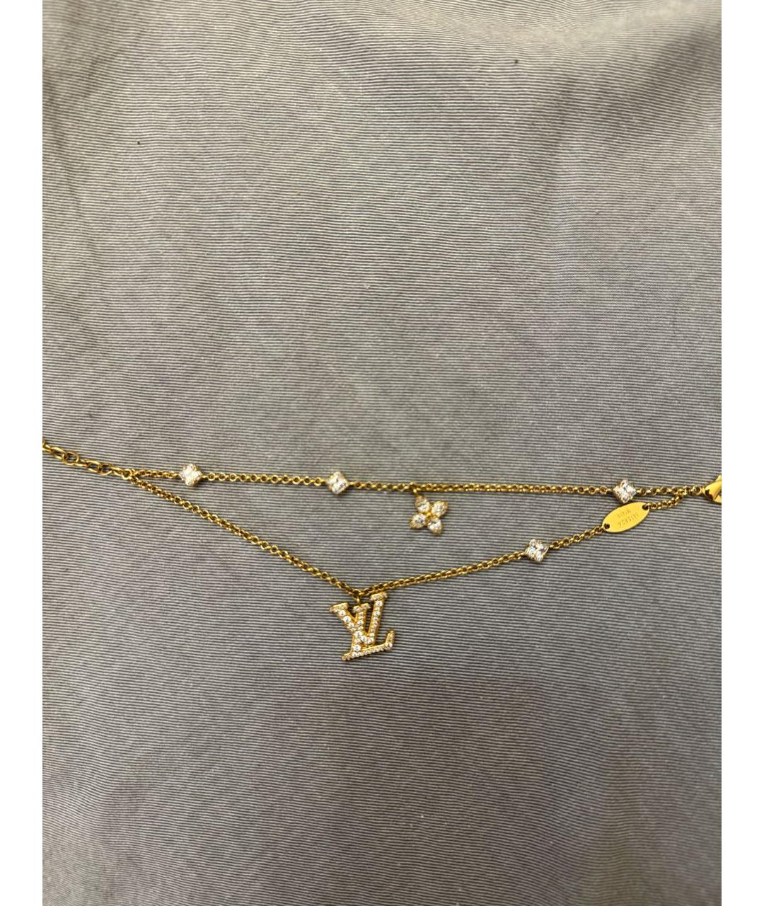 LOUIS VUITTON Золотой металлический браслет, фото 7