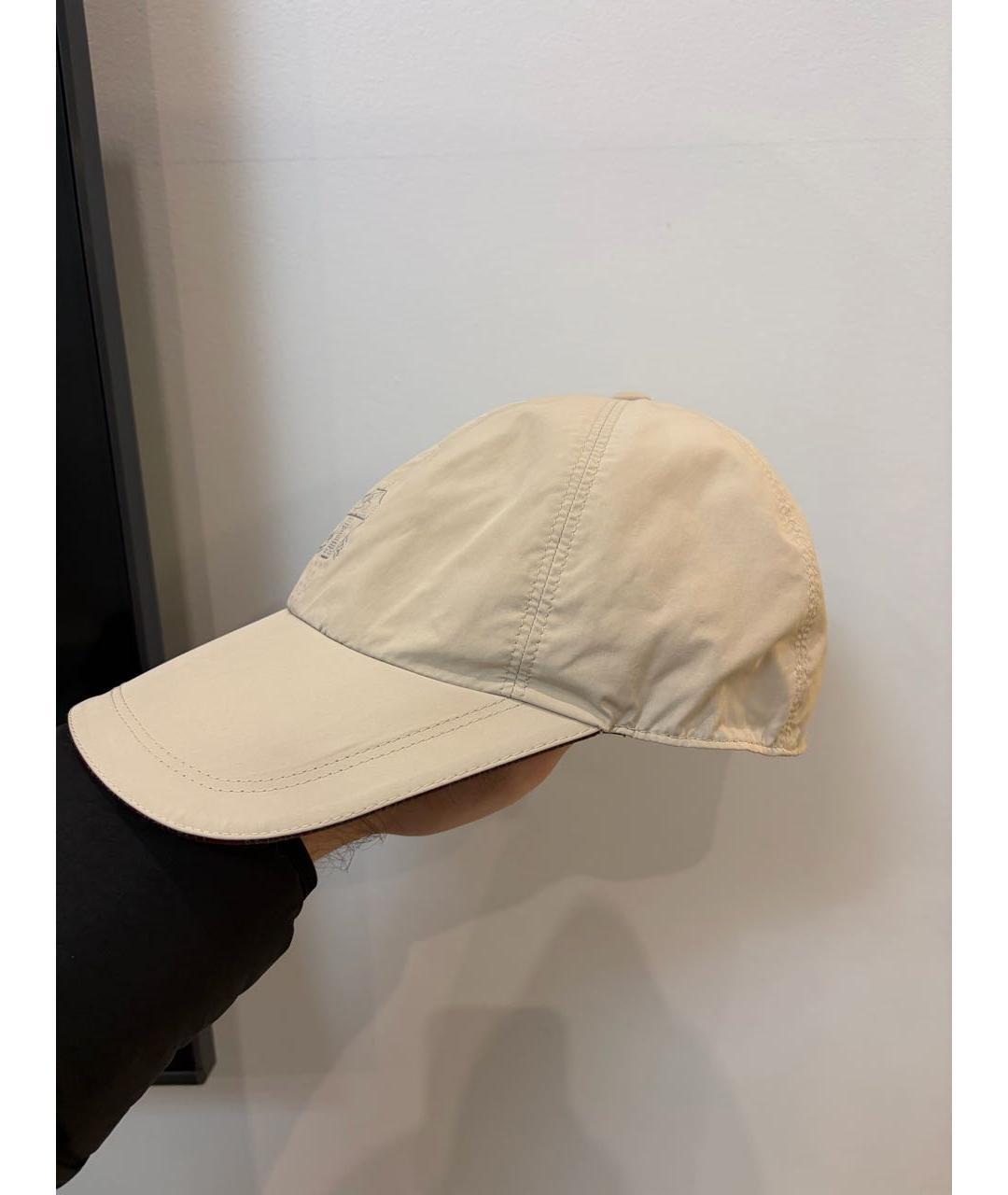 BRUNELLO CUCINELLI Бежевая кепка/бейсболка, фото 3